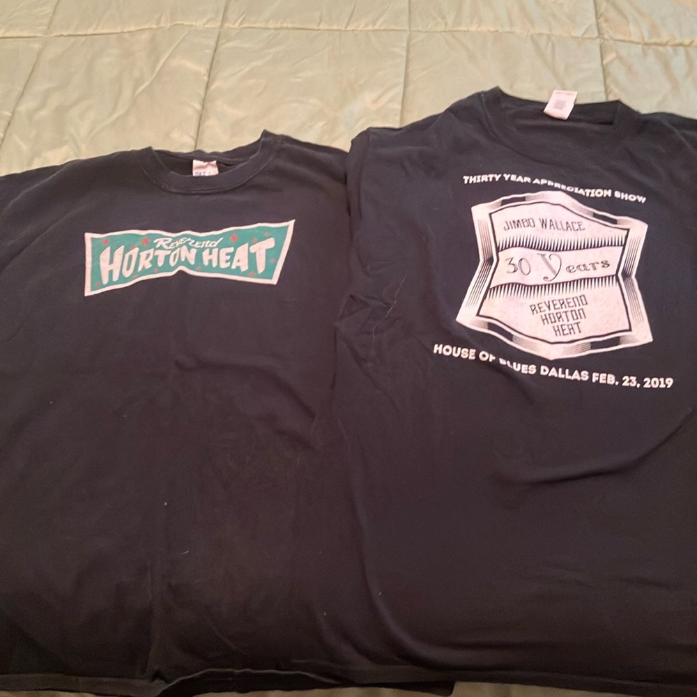 2 reverend horton heat t-shirts LG